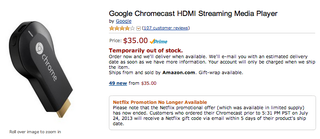 Illustration for article titled Find Out If You Made the Cutoff for Chromecast's Free Netflix Offer